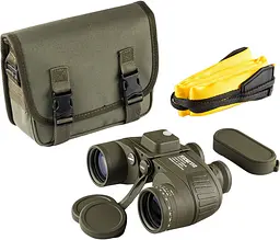 Бінокль морський Admiral 7x50 Military floating compass reticle Зелений - мініатюра 6