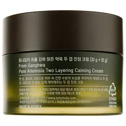 Крем для обличчя Tony Moly Ganghwa Pure Artemisia Two Layering Calming Cream, з екстрактом полину, 64 мл - мініатюра 3