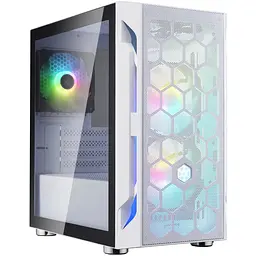 SilverStone Корпус FARA FAH1MW-PRO, без БЖ, 1xUSB3.0, 2xUSB2.0, 3x120mm ARGB fan, TG Side Panel, mATX, White