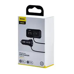 Трансмітер модулятор адаптер авто BASEUS S-16 Wireless MP3 Car Charger T typed 2USB - мініатюра 10