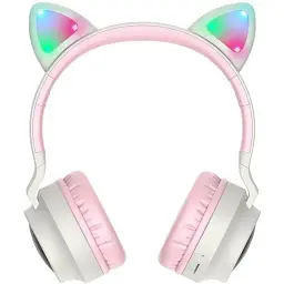 Навушники з мікрофоном Hoco W27 Cat Ear Grey - мініатюра 2