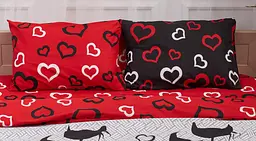 Набір наволочок Moon&Star Бязь Gold Люкс Love Cats 70х70 см 2 шт