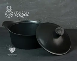 Каструля Casa Royal D-UKR 20400 "Gusto" 24см 4.5л Black - мініатюра 2
