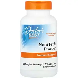 Ноні Doctor's Best Noni Fruit Powder 1300 мг 120 вегетаріанських капсул