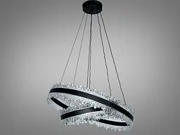 LED-люстра для вітальні Diasha D8751-600+400BK, чорна, 140W, 7700 lm - мініатюра 5