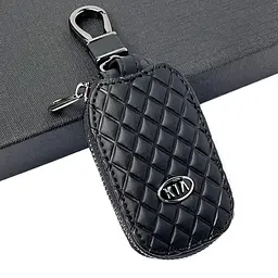 Автомобільна ключниця-чохол для ключів із логотипом Kia ромб, чорний