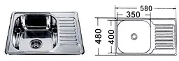 Кухонна мийка Mira MR 5848 Decor - мініатюра 3