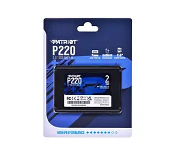 Накопичувач Patriot SSD P220 2TB 2.5` 7mm SATAIII - мініатюра 2