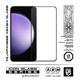 Захисне скло для Samsung Galaxy S23 FE 5G (SM-S711), Icon, 2.5D загартоване скло, повне проклеювання, глянсове, удароміцне, з олеофобним покриттям, сумісне з чохлами, міцність 9H, проста установка, ArmorStandart (ARM69568) - мініатюра 2