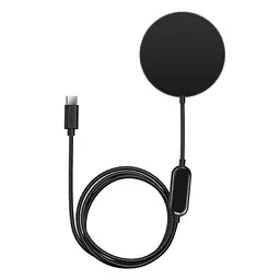 Бездротовий зарядний пристрій Baseus Simple Xiaomini2 Magnetic Wireless Charger 15W (for iP 12/13) CCJJ010001 Black - мініатюра 5