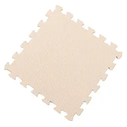 Килимок-пазл плюшевий Supretto 30×30 см 20 штук, бежевий, EVA, для дитячої кімнати - мініатюра 9