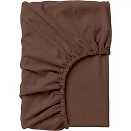 Простирадло на резинці Cosas з вареної бавовни 100х200 Cocoa Brown 100х200х20 см (82WashedCottonCocoaBrown_100x200x20)