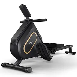 Гребний тренажер Hop-Sport HS-085R Bazel магнітний чорно-золотистий