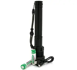 Ліхтар ручний Voltronic XHP90 LED XHP90, 45W, 7 режимів, ZOOM, 6200mah, IP40, USB, 260х60х35 - мініатюра 2
