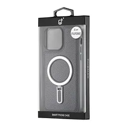 Чохол Jinduka Leather Ringo iPhone 14 Pro Max Black - мініатюра 2