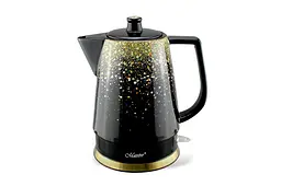Електрочайник керамічний Maestro MR-074-GOLD 1.5л 1500 Вт чорно-золотий