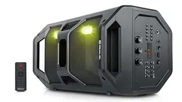 Портативный музыкальный центр бумбокс REAL-EL X-757 Black - мініатюра 4