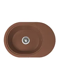 Кухонна мийка Adamant Ovale 610x420x180 terra-cotta 645223, Коричневий