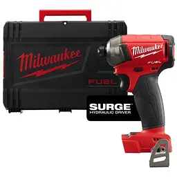 Шуруповерт ударний гідравлічний акумуляторний безщітковий MILWAUKEE, M18 FQID-0X, 50Нм (HDкейс)