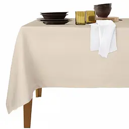 Набір скатертина з серветками Cosas Beige & Snow 140х180 см (Set_ClBeige_35SerWhite)