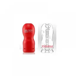 Мастурбатор Tenga Air-Tech Regular з аеростимуляцією і всмоктуючим ефектом, 15.5х6.9 (червоний) - мініатюра 4