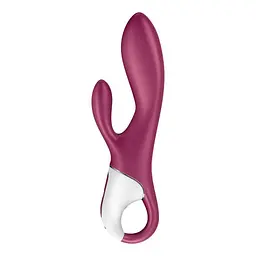Вібратор-кролик Satisfyer Heated Affair 20 см бордовий - мініатюра 6