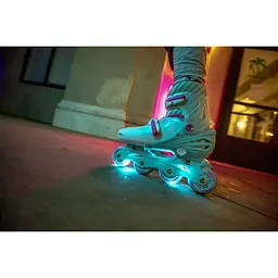 Роликові ковзани Neon Inline розмір 30-33 бірюзові (NT07T4) - мініатюра 8