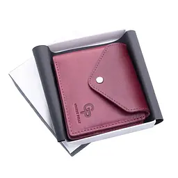 Шкіряне портмоне рожеве GRANDE PELLE 11.5х9х1.5 см acs0032099 - мініатюра 4
