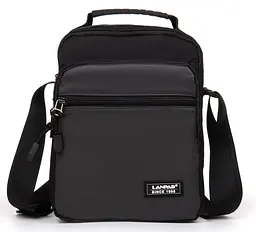 Чоловіча сумка-планшет Lanpad сірий (LAN82053 grey) - мініатюра 1