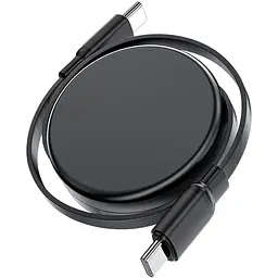 Кабель USB 2.0 Type-C M-M, 0.8м 60W dual retraction Чорний, C13-03 Acefast - мініатюра 3