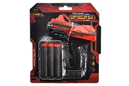 Іграшковий бластер на поролонових патронах Soft Bullet Gun FJ9839 на блістері р.16х18, 5см