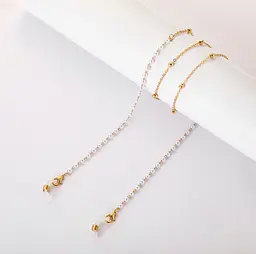 Ланцюжок для окулярів White and Gold 7 9884 70 см