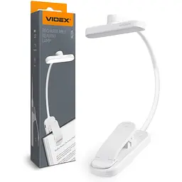 LED Світильник акумуляторний для читання VIDEX білий (VL-NL134W)