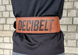 Пояс атлетичний EasyFit DeciBelt (шкіра) коричневий S - мініатюра 3