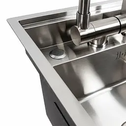 Кухонна мийка CM 40x50 прихована нержавійка Platinum Handmade, Нержавіюча сталь - мініатюра 8
