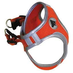 Шлея для собак нейлонова L 46-53 см Croci Hiking Reflective оранжева