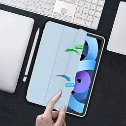 Чохол BeCover Tri Fold Soft TPU з кріпленням Apple Pencil для Apple iPad Air 11" M4 2026 Light Blue (715232) - мініатюра 6