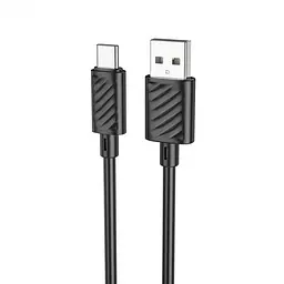 Кабель Hoco X88 Gratified charging data cable for Type-C Black