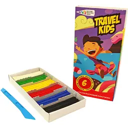 Пластилін Travel kids Гамма зі стеком 6х72 г  