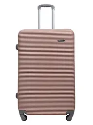 Валіза велика L ABS-пластик Milano bag 004 75,5×50×33,5см 105л Рожеве золото