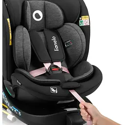 Автокрісло Lionelo Navy I-Size black pink (LO-NAVY I-SIZE BLACK PINK) - мініатюра 11