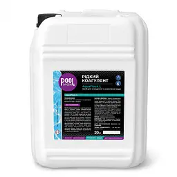 Рідкий коагулянт POOLMAN AQUAFLOCK L, 20 л для очищення та освітлення води
