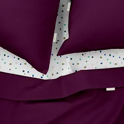 Комплект постільної білизни Cosas сімейний PLUM CS1 2 x 160 x 220 см (Ranfors77_CherryDark_ColorBlots_160x2) - мініатюра 3