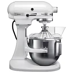Кухонна машина KitchenAid Heavy Duty 4,8 л 5KPM5EWH з відкидним блоком білий - мініатюра 1