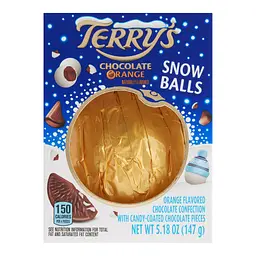 Апельсин шоколадный Terry's Snowballs Milk Chocolate Orange 147g