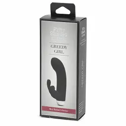 Міні вібратор-кролик Fifty Shades of Grey Greedy Girl 13.9 см чорний - мініатюра 7