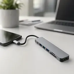 USB хаб 7в1 / Мультифункціональний юсб хаб / Розгалужувач USB - мініатюра 3