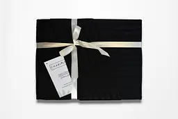 Постільна білизна Charlotte Black Сатин-Stripe / простирадло на резинці 180x200см Cotton Shine pbe0052117 - мініатюра 3