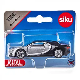 Автомобіль Siku Bugatti Chiron, сріблясто-чорний (1508) - мініатюра 2