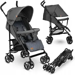 Коляска прогулянкова Lionelo Elia Graphite, графітова (LO-ELIA GRAPHITE) - мініатюра 2